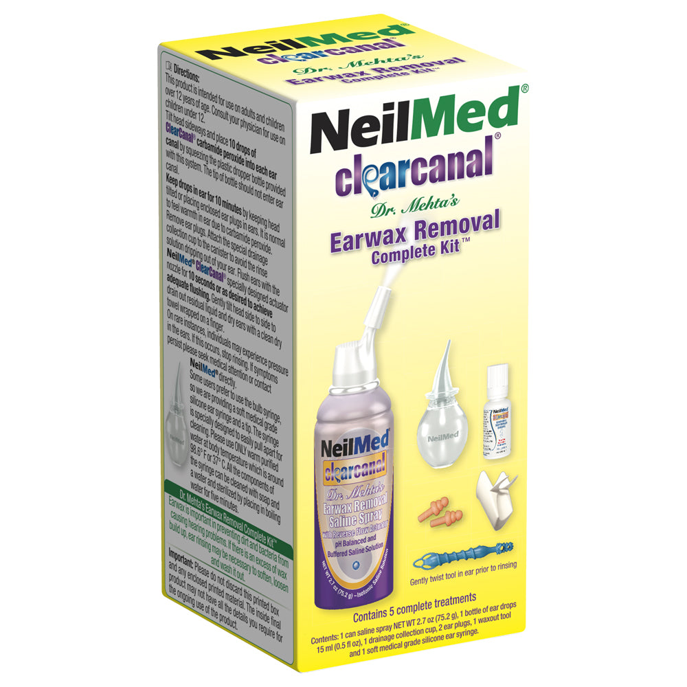 Clearcanal Ear Wax Removal Complete Kit 75mL NeilMed Medical