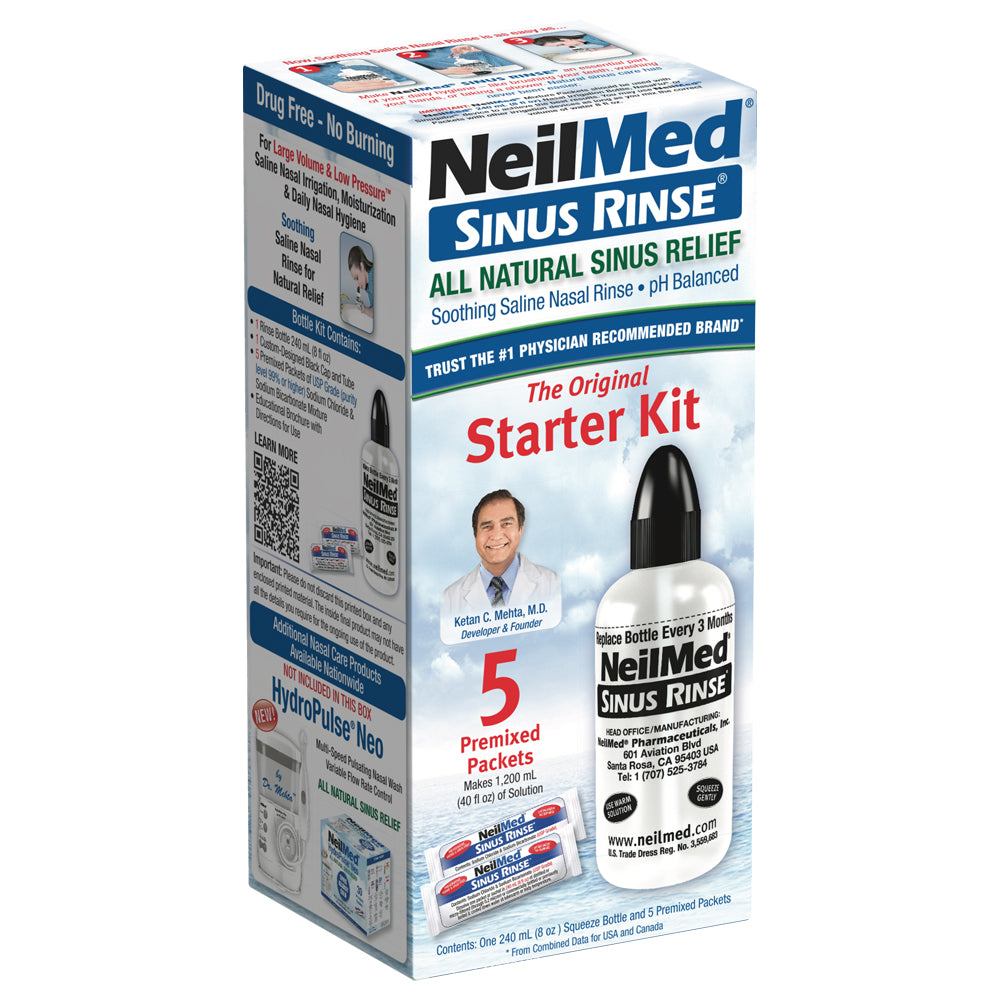 Sinus Rinse Starter Kit with 5 Packets - NeilMed Medical Professionals ...