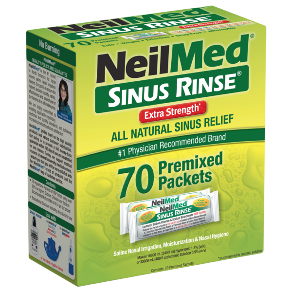 Sinus Rinse 70 Extra Strength Hypertonic Packets