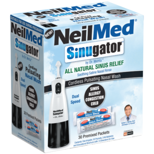 Sinugator Cordless Pulsating Nasal Wash - Black